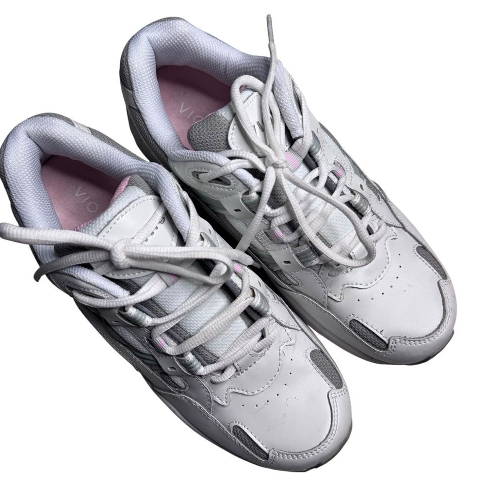 Vionic Women's 23Walk Lace Up Trainer Supportive Walking Shoe Size 8.5 WIDE